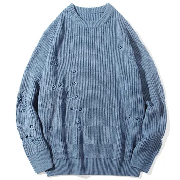 

Fashion 2019 Ladies Full Sleeve Women Knitting Sweater Solid O-Neck Pullover And Jumper Loose Sweater Hot Sale men