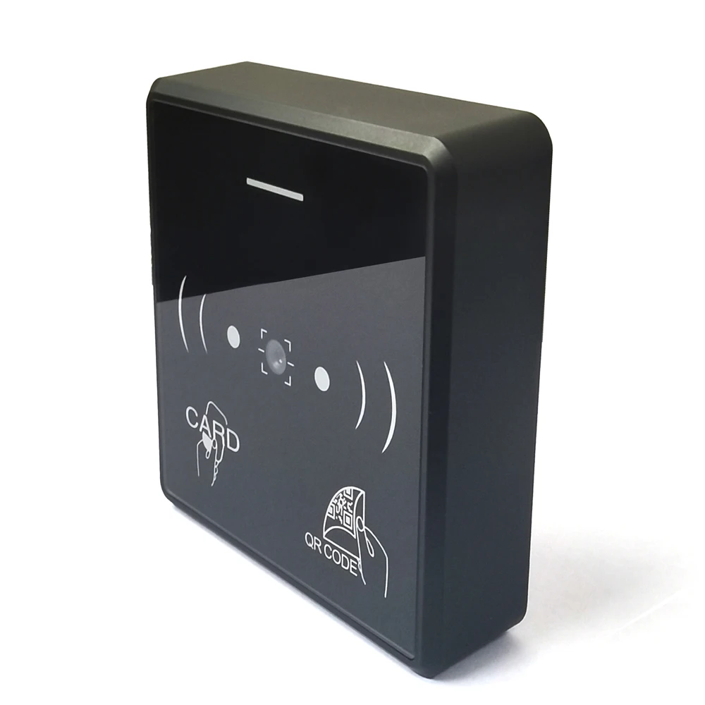 RFID 바코드 2D QR 코드 리더 20000 TTL RS485 Wiegand 26/34 출력 IC 카드로 사용자 액세스 제어 NFC DESFire EV2 지원