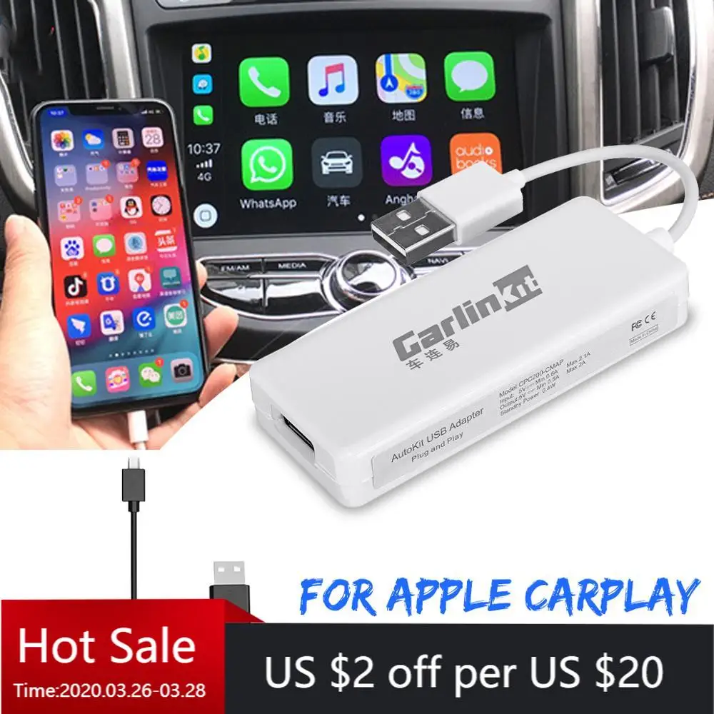 Carlinkit автомобильный игровой USB смарт ключ Apple CarPlay донгл для Android навигационный