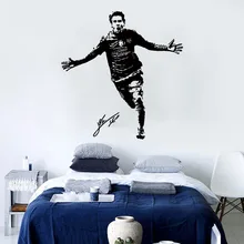 Производители оптом персонализированные и креативные футбольные виды спорта звезда Messi гостиная спальня настенная клейкая бумага