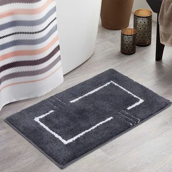 

Indoor Bathroom Rug Non-slip Set Absorbent Dirt Catcher Rectangle Floor Mats Feet Soft Microfiber Home Carpet Anti-skid Bath Mat