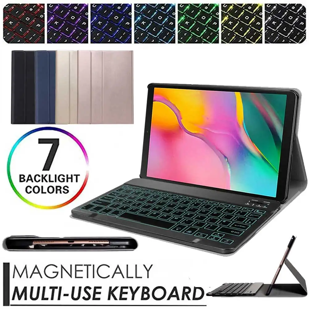 

Wireless Backlight Keyboard Cover For iPad 10.2 inch 2019 Case PU Leather Flip Stand Cover For iPad 7th Gen A2197 Magnetic Case