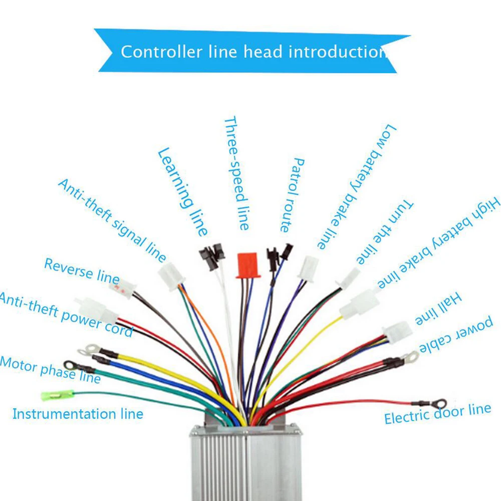 36-48V 1500W 45A контроллер для электрического велосипеда E-bike бесщеточный контроллер двигателя