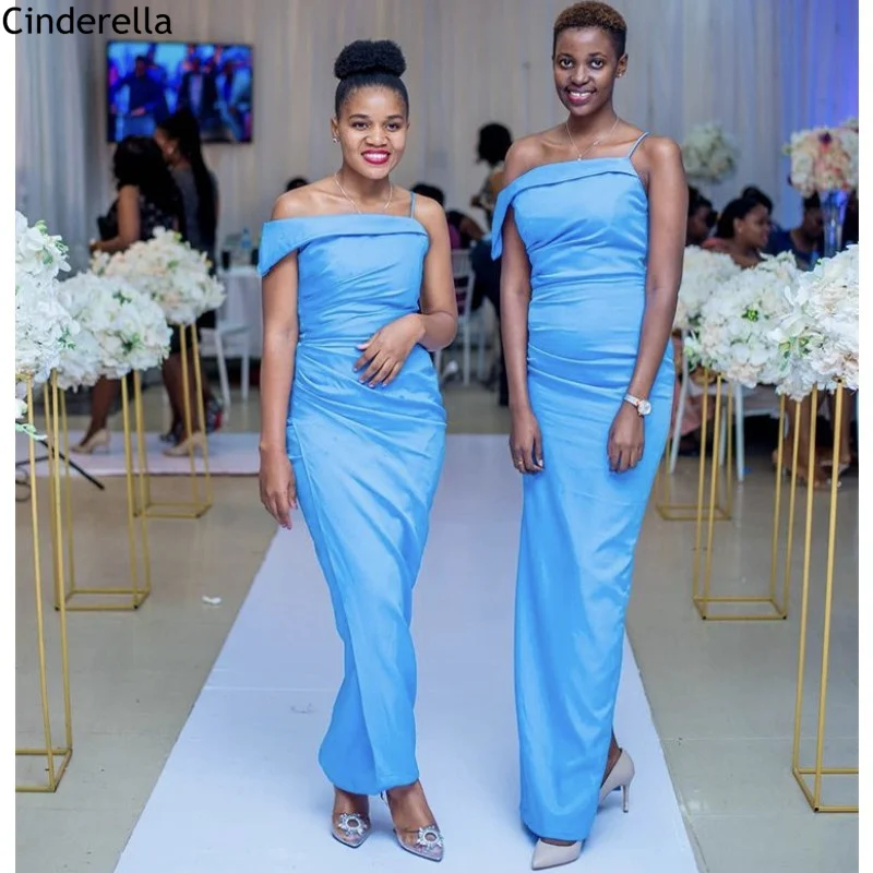 Bridesmaid Dresses One Shoulder Mermaid Spandex Satin Pleated Bridesmaid Dresses With Zipper Back Wedding Party Dresses Bridesmaid Dresses One Shoulder Mermaid Spandex Satin Pleated Bridesmaid Dresses With Zipper Back Wedding Party Dresses