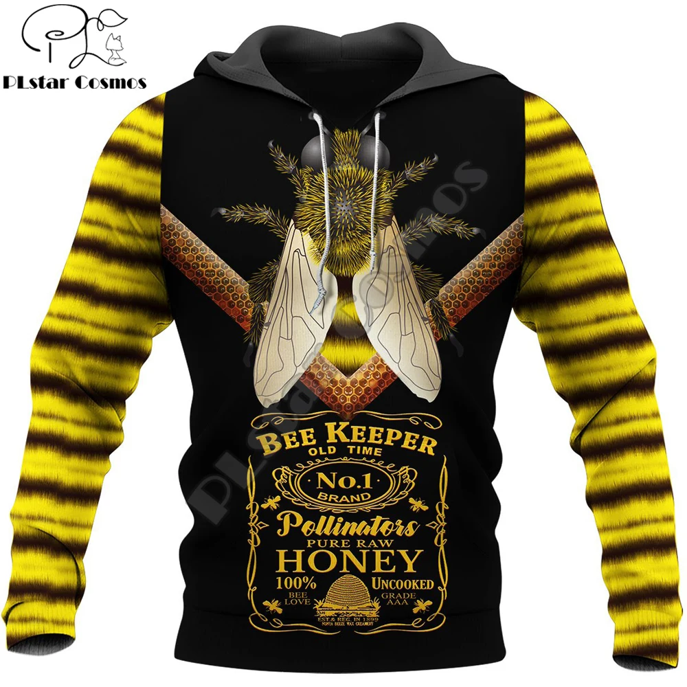 

Old Time Bee Keeper 3D Printed Men hoodies Pure Raw Honey Harajuku Fashion Hooded Sweatshirt Unisex Casual jacket pullover MF-44