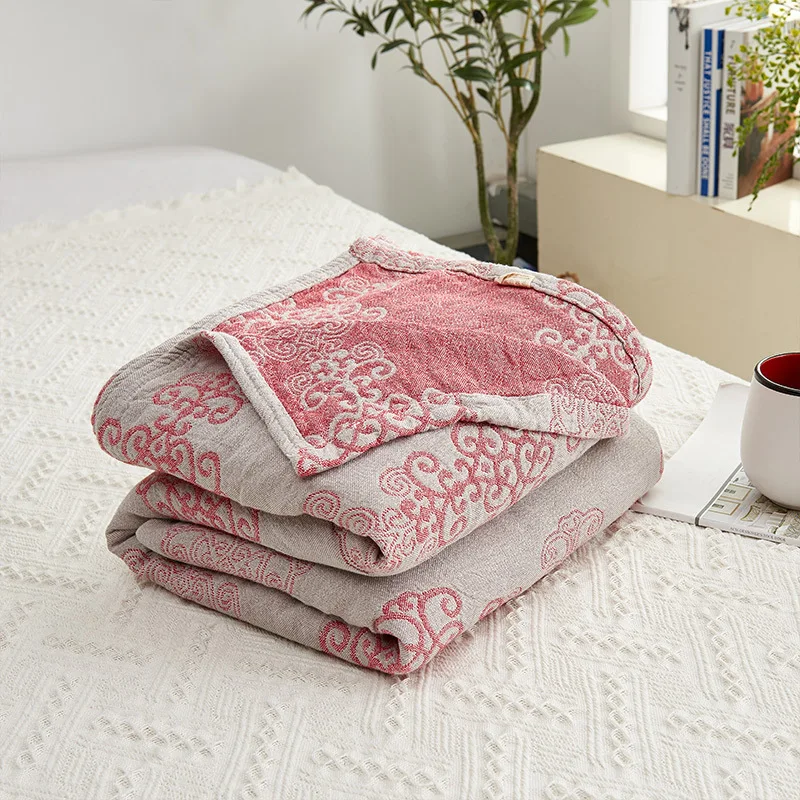 Новое летнее одеяло хлопок Марлевое одеяло Европейское домашнее постельное белье элегантное покрывало геометрическое постельное белье 150*200 см одеяло