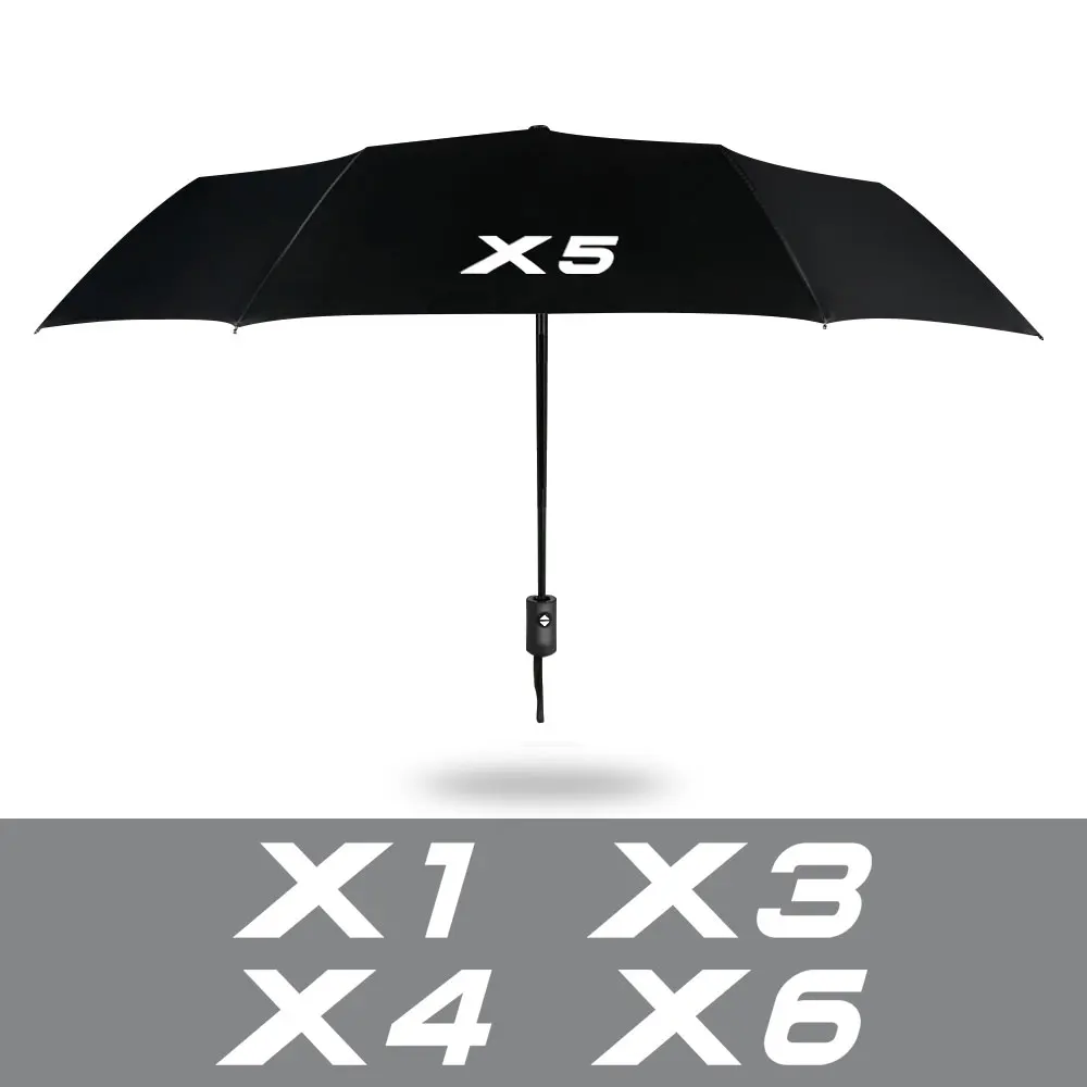 Fully Automatic Compact Folding Umbrella For BMW X5 E53 E70 F15 G05 X1 F48 X3 F25 X6 E71 X2 F39 X4 F26 X7 G07 car logo umbrella