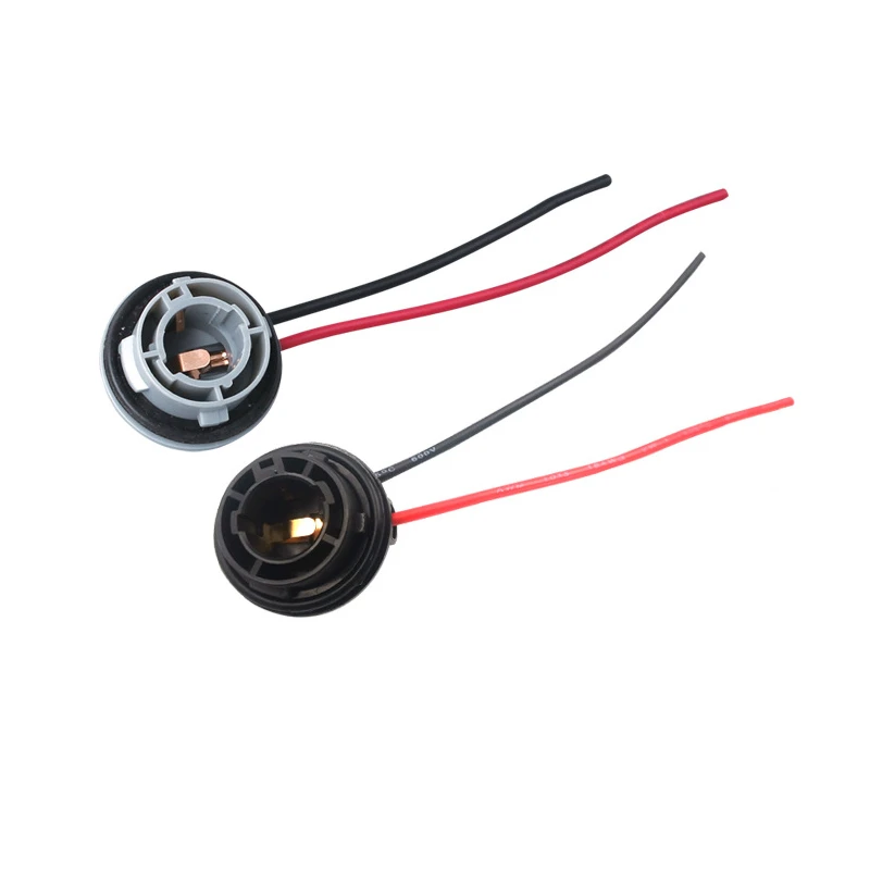 Automotive 2pc BA15S 1156 PY21W Indicator Socket Connector Adapter