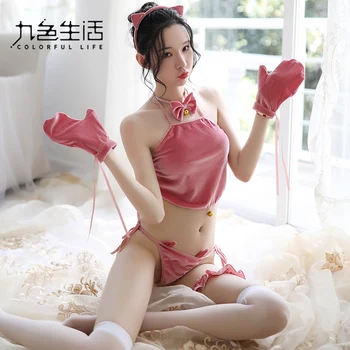 

New sexy Strap apron maid wear Erotic Lingerie Cat girl 3 color Sexy Clothes Women Costumes Underwear Role Play Sleepwear NY0341
