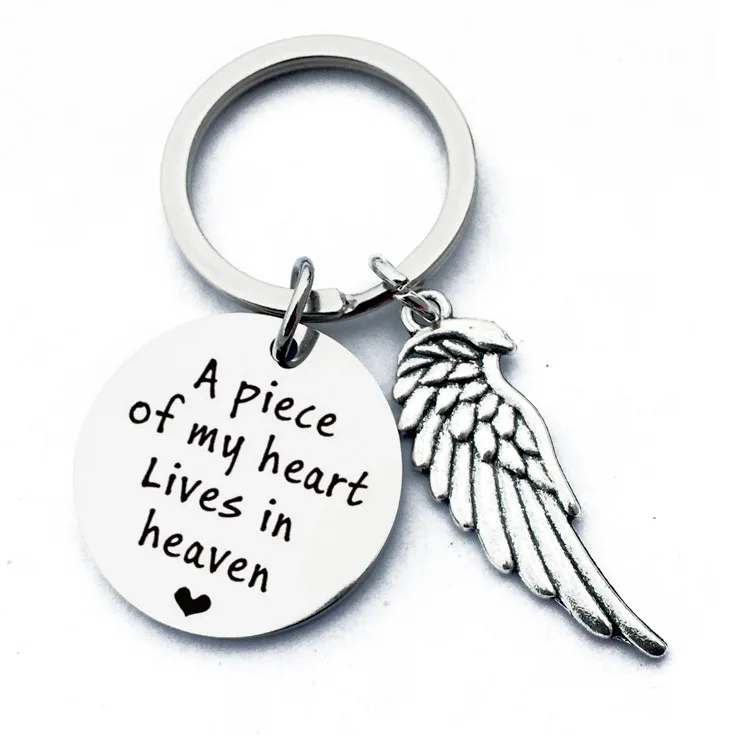 

I miss the memory keychain A piece of my heart.. Stainless Steel Best Friends Keychain for Lover's Gift Jewelry K2365