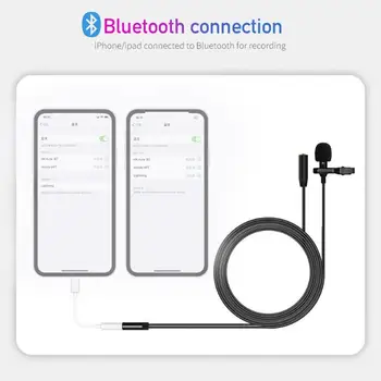 

Omnidirectional Metal 3.5mm Lavalier Smart Phone Recording Microphone bluetooth Mini Lapel Mic For PC Laptop camera