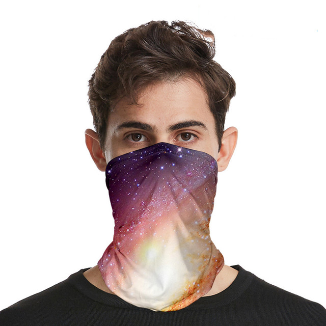 stars color seamless headscarves for men and women with ice silk sunscreen bib mask multi-functional sports magic headscarve