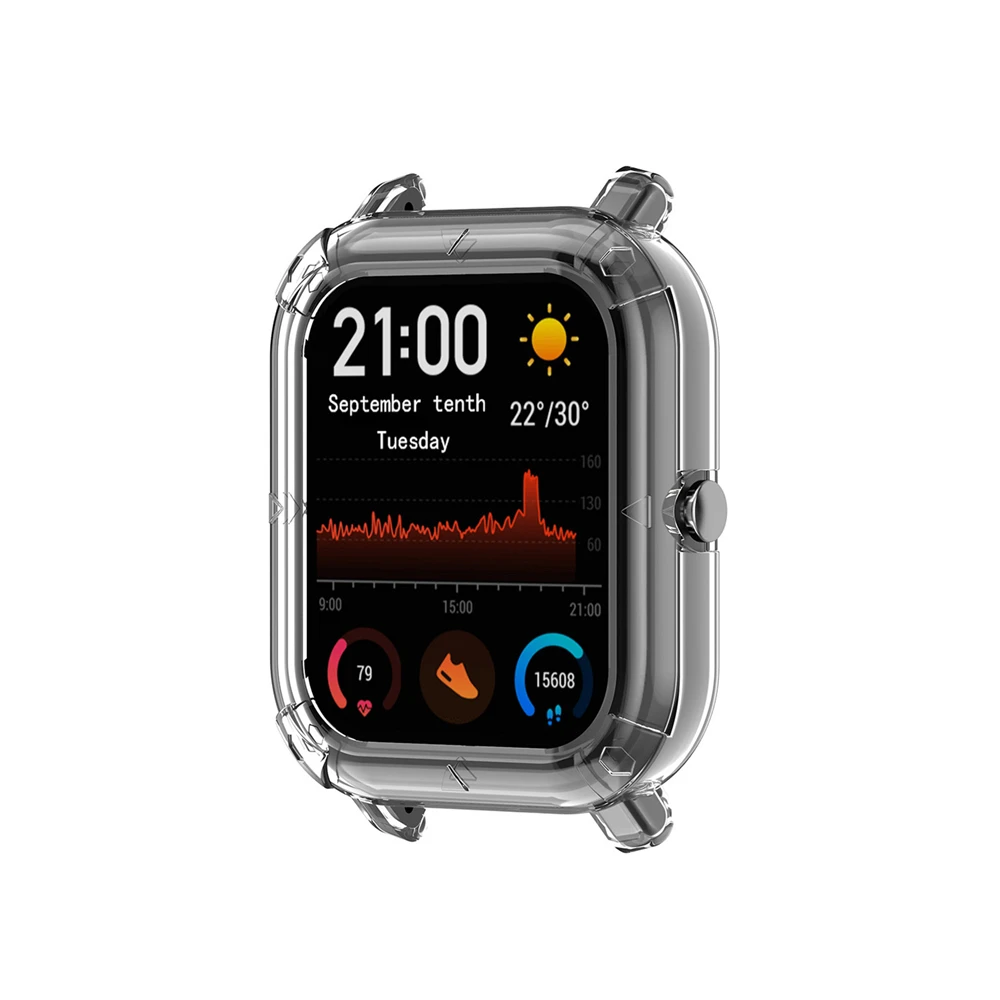 Прозрачный ТПУ защитный чехол для Huami Amazfit GTS Смарт часы мягкий браслет напульсник крышка оболочки