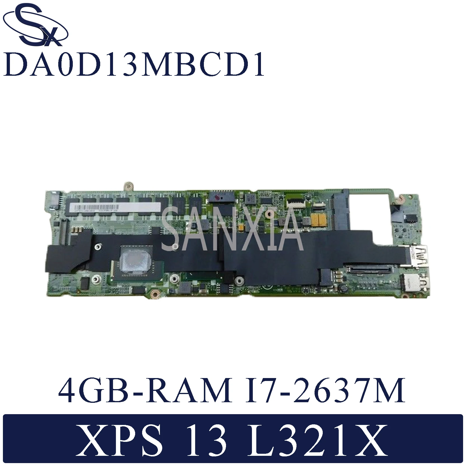 Kefu Da0d13mbcd1 Laptop Motherboard For Dell Xps 13 L321x Original Mainboard 4gb Ram I7 2637m Motherboards Aliexpress