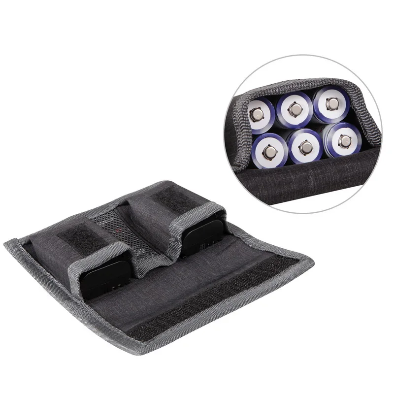 Custodia Per Batteria Al Litio Meking Per 2 Tasche Borsa In Nylon Impermeabile Con Borsa Per Scheda Sd