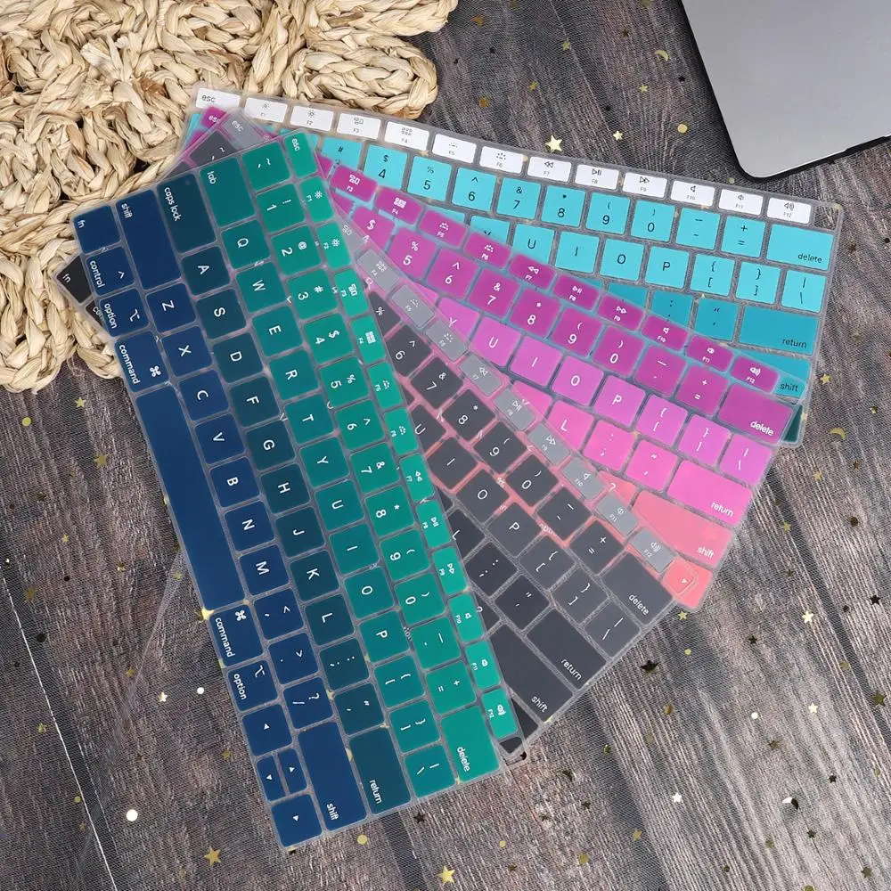 Чехол для клавиатуры с английской и испанской раскладкой Macbook Air 13 2019 2020 A2179 A1932