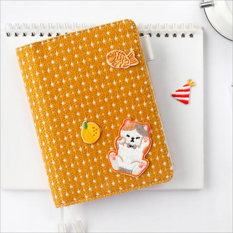 Cute Embroidery Stickers kawaii Sticker DIY Decorative Journal Cover Storage Bag Scrapbooking Stationery School Ofiice Supply