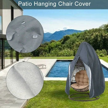 

Egg Wicker Patio Garden Hanging Hammock Stand Washable Waterproof Dustproof Swing Chair Cover Oxford Cloth Furniture Protection