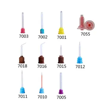 

50PCS Disposable Dental Clinic Impression Mixing Tips multi-function Mixing Tube Silicone Rubber Film