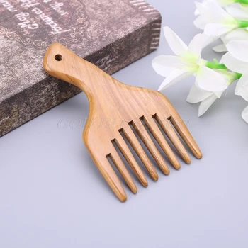 

Wooden Wide Tooth Comb Green Sandalwood Massage Styling Hair Care Birthday Gift Drop Shipping