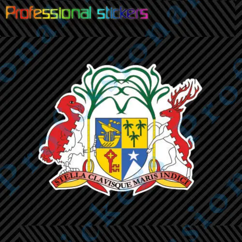 Mauritian Coat of Arms Sticker Decal Self Adhesive Vinyl Mauritius Flag