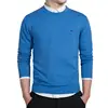 New Spring Autumn Casual Polos Jersey Men Solid Pullovers Long Sleeve 100%Cotton Harmont O-Neck Blaine Plus Size Sweaters 4