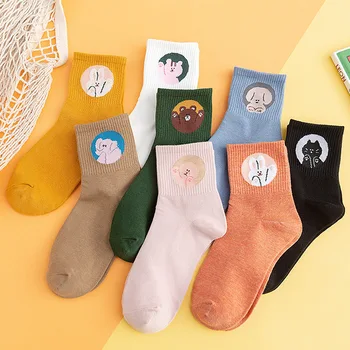 

Autumn Socks Women Cartoon Cute Bear Socks Lovely Funny Socks Cotton Socks For Girls