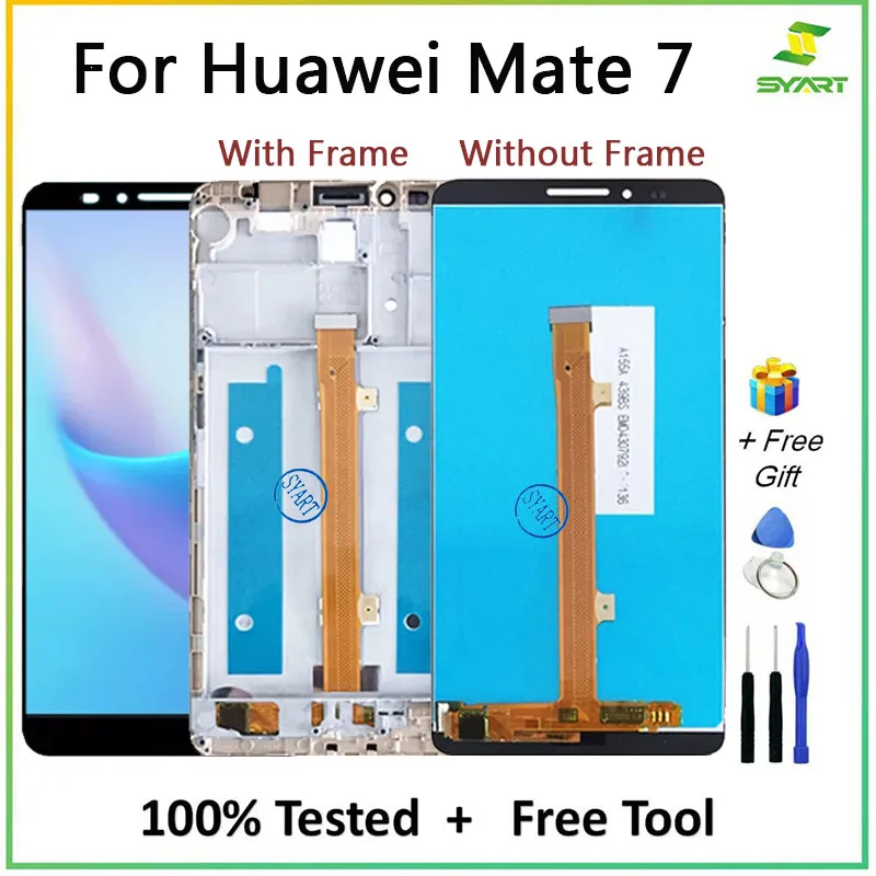 Запасная часть ЖК дисплея для Mate 7 ЖК-дисплей сенсорный экран дигитайзер сборка