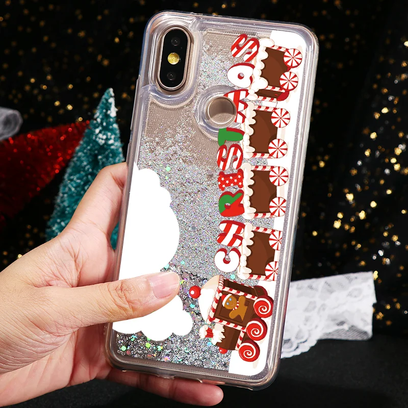 Рождественские подарки зимний Снеговик узорчатый зыбучий песок чехол для Xiao mi Red mi K20 Pro Note 7 6 5 Pro 6 Pro 5 Plus mi 9T Pro 9 8 чехол