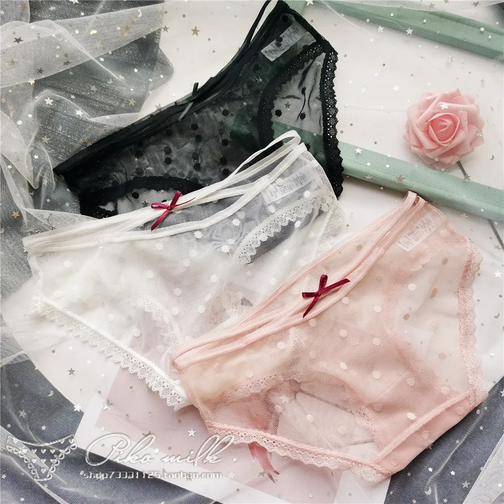 2021 French Sexy Panties Women's Underwear Low Waist Sexy Briefs Fashion Dot Seamless Comfort