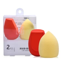Гидрофильная полиуретановая водная капелька скошенная пуф для макияжа сухая влажная двойного использования гладкая пудра слоеная губка для макияжа