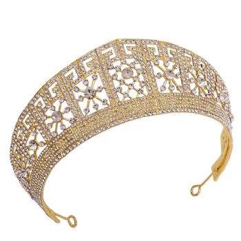 

New Bridal Crown Baroque Wedding High-end Zinc Alloy Wedding Hair Accessories Bridal Hair Pins Crown Decoration Jewelry Bijoux