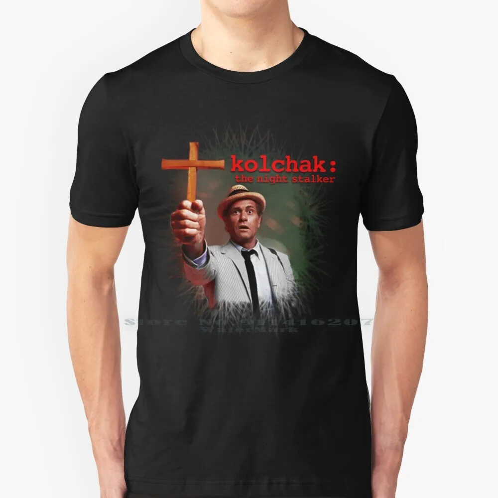 Carl Kolchak - The Night Stalker T Shirt 100% Puro Cotone Kolchak Night Stalker Drettel Mcrapper Jeff Rice Simon Oakland