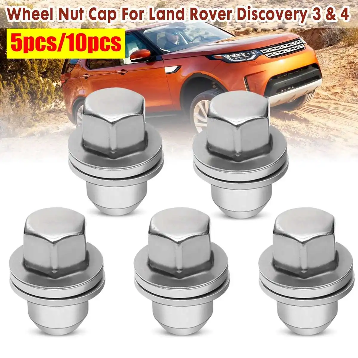 Колпачки на Колесные гайки из нержавеющей стали 5 шт. 10 для Land Rover Discovery 3 &amp 4 # RRD500290