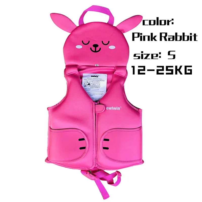 pink S (12-25kg) Детская жизнь спасательный жилет, куртка детская одежда для купания, От 3 до 8 лет, 12-35 кг, для мальчиков и девочек, пенопластовый жилет большой, плавучий - Цвет: pink S (12-25kg)