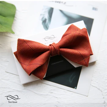 

Luxury Tie's for men Orange Business Bowtie Handmade Wedding Groomsman Bowties Party Dinner Neck tie Classic shirt accessories
