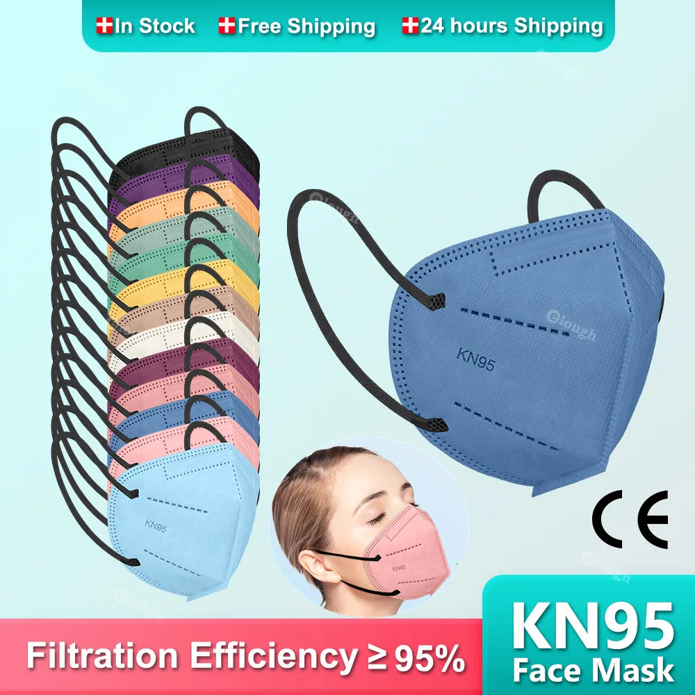 Colors Morandi KN95 mascarillas fpp2 ffp2mask 5 Layers ffp2 masque Protective face mask FPP2 Approved FP2 KN 95 | Безопасность и