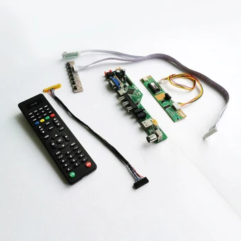 

For N141X7/N141X9 LVDS 30-Pin 1024*768 14.1" VGA+HDMI+Audio+RF+USB+Remote 1-CCFL notebook PC LCD screen controller board DIY kit
