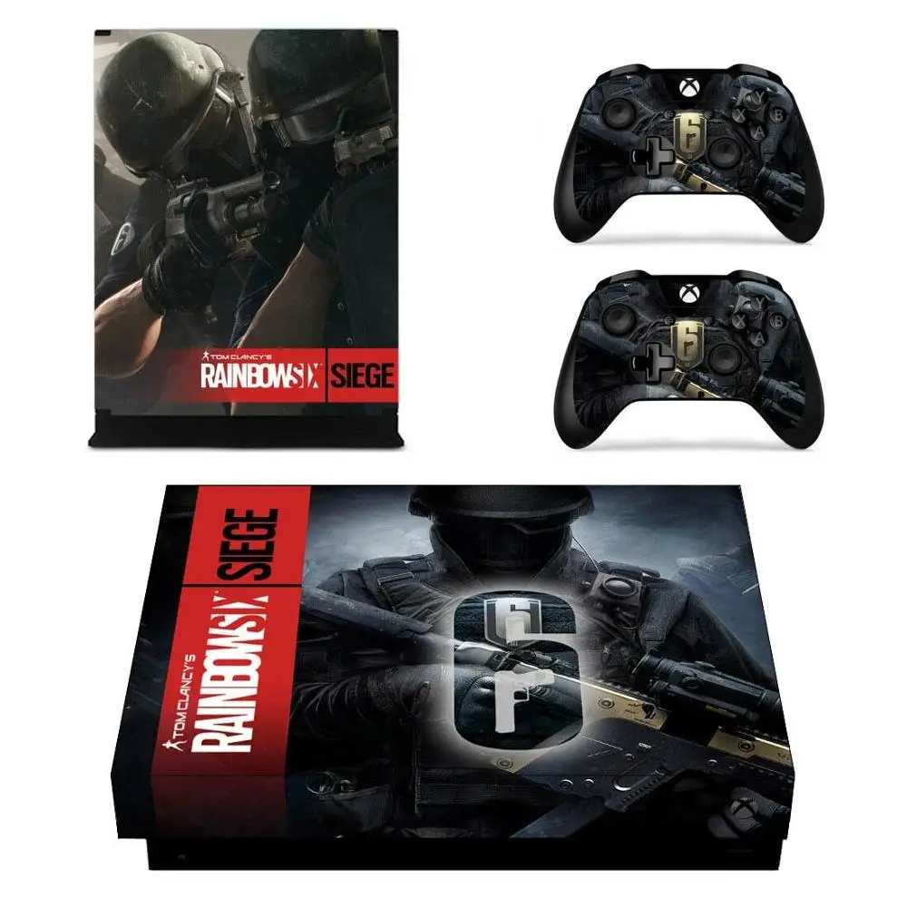 Tom Clancy's Rainbow Six Siege наклейка s для Xbox One X наклейки на кожу наклейка крышка для Xbox one X консоль пульты дистанционного управления скины