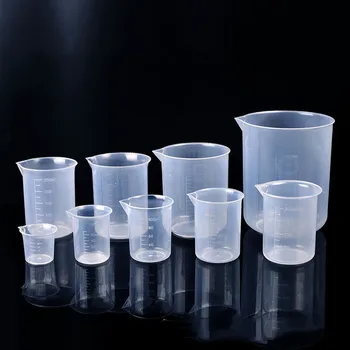 

Scale Transparent Plastic Measuring Cup Liquid Graduated Volumetric Beaker Container for Baking Lab Supplie 25/50/100/200/1000ml