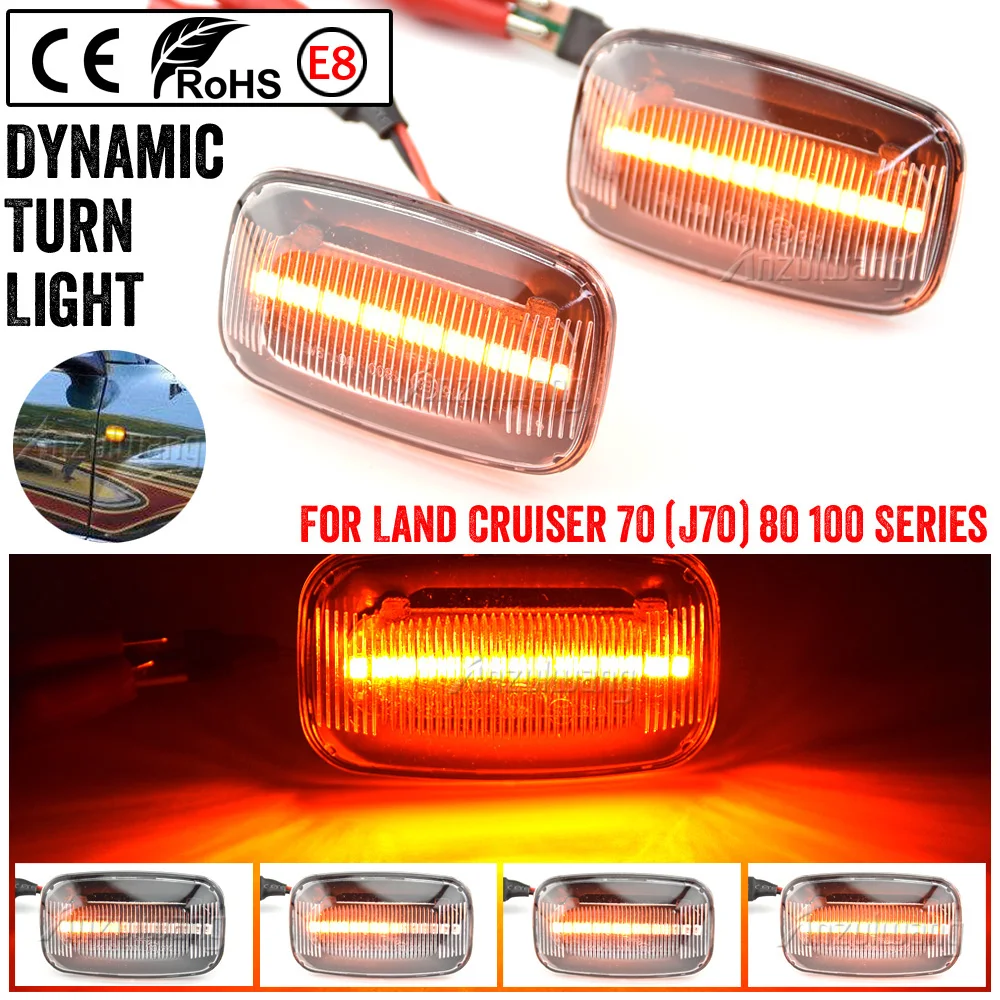 Side Marker Lights Dynamic LED Turn Signal Lamp Indicator For