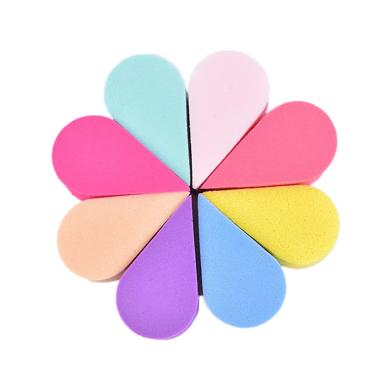 8pcs Makeup Sponge Triangle Shaped Candy Color Soft Magic Face Cleaning Cosmetic Puff Cleansing Wash Face Makeup 2 Styles