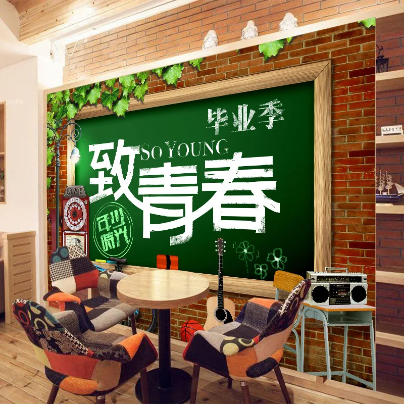 

3DCustomized mural wallpaper painting with Chinese nostalgic style suitable for theme park and restaurant background