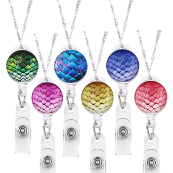 

Idclip 2.5cm Retractable Badge Holder with Lanyard 80cm ID Name Card Badge 3D Style 12 Colors