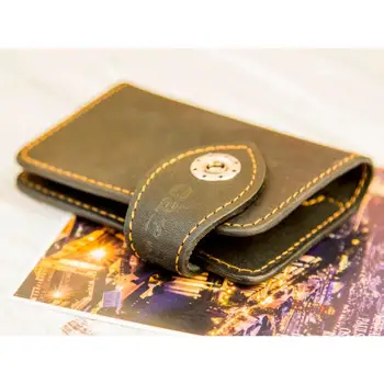 

Leather jewelry handmade iBlast "card No. 6"