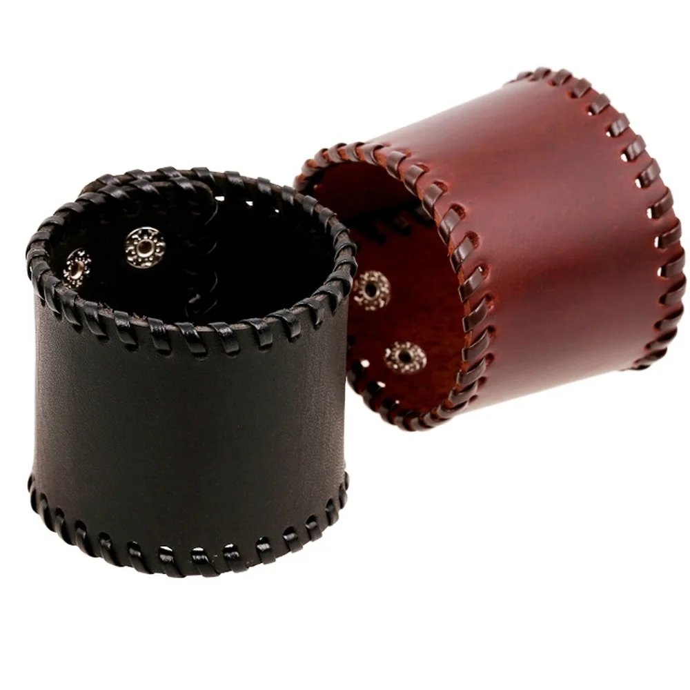 

2019 European and American Retro Punk Leather Bracelets New Men's Wide Cowhide Bracelets Fashion Jewelry Accessories Friendship