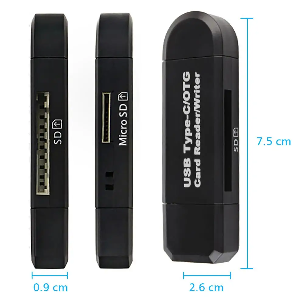 Устройство для чтения SD карт USB 3,0 type C устройство для чтения SD карт OTG адаптер для SDXC SDHC SD MMC RNew S-MMC Micro SD XMicro SD Micro SDHC карта
