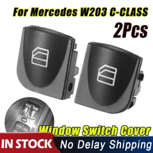 Para mercedes w203 C-CLASS 1 par esquerda interruptor da janela de energia capa interruptor da janela de energia console caps para benz c320 c230 c240 c280