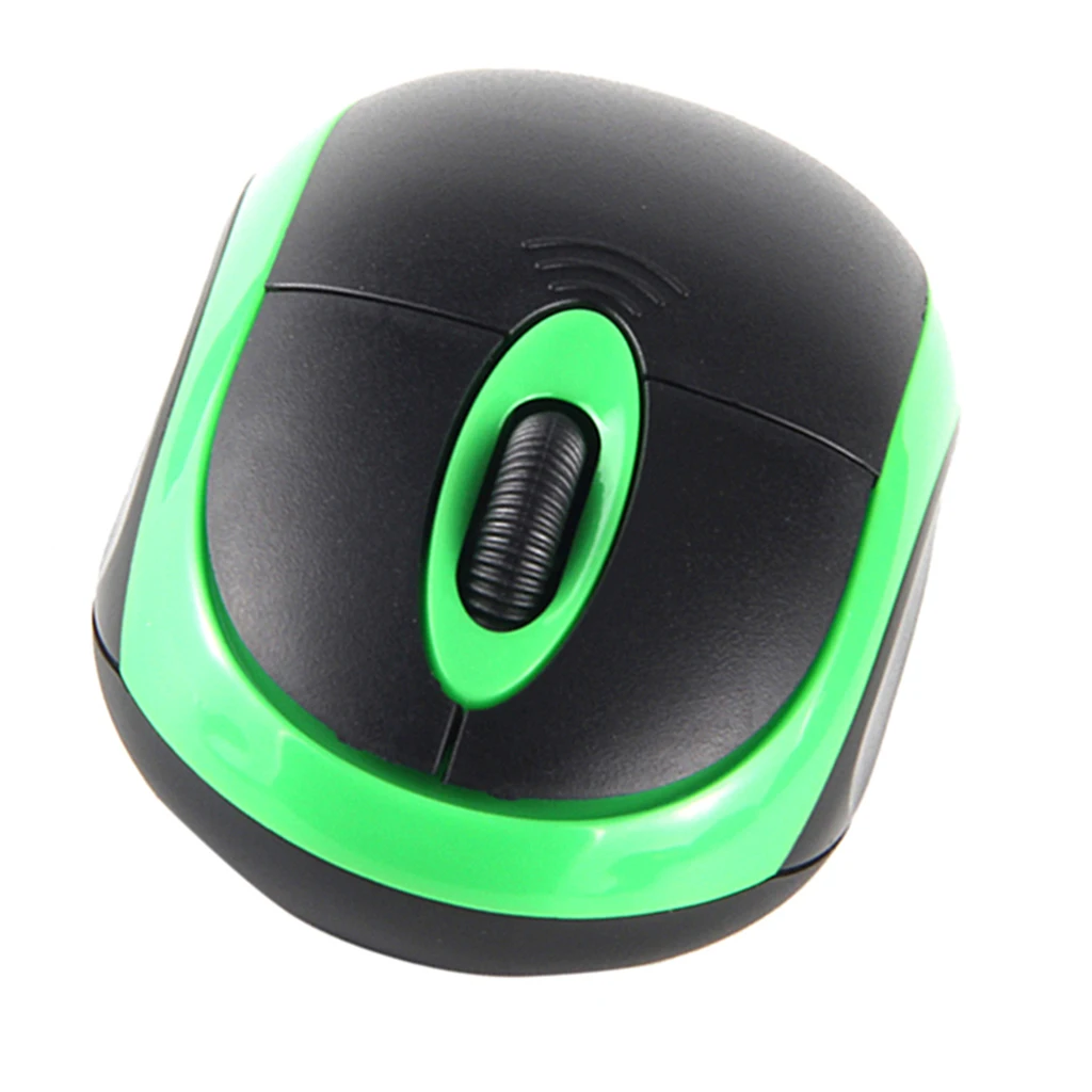 Green USB интерфейс ПК Компьютерная мышь Эргономичный дизайн 2,4 ГГц Беспроводная 1200 dpi Беспроводная оптическая мышь Мыши для офиса и дома Новинка - Цвет: Green