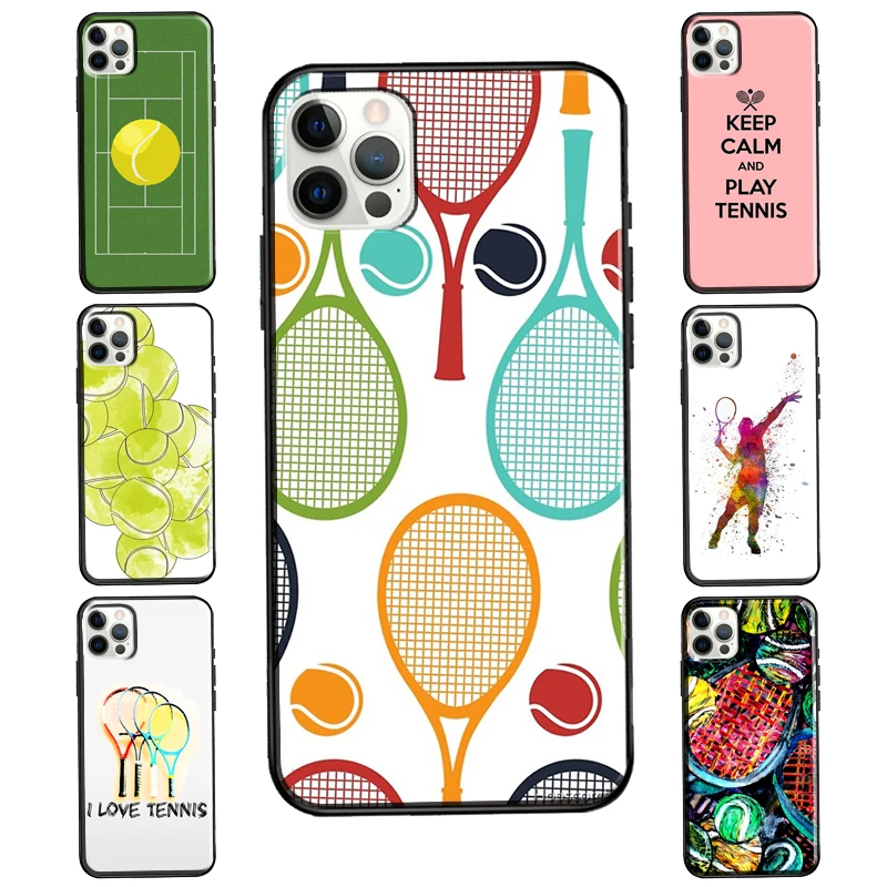Tennis Racket Tennis Ball For Iphone 12 Pro Max 13 Mini Case For Iphone 11 Pro Max Xs X Xr 7 8